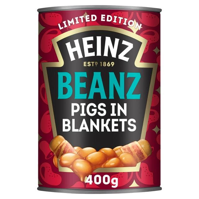 Heinz Baked Beans Pigs in Blankets with Christmas Seasoning, Limited Edition 400g - gallery image 1