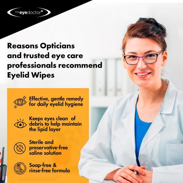 The Eye Doctor Biodegradable Eyelid Wipes x20 - gallery image 5