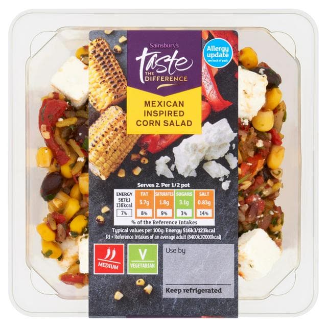 Sainsbury's Mexican Inspired Corn Salad, Taste the Difference 220g - gallery image 1