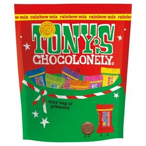 Tony's Chocolonely 126g Rainbow Mix Christmas Pouch