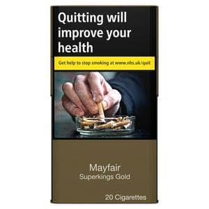 Mayfair Gold Superkings Cigarettes x20