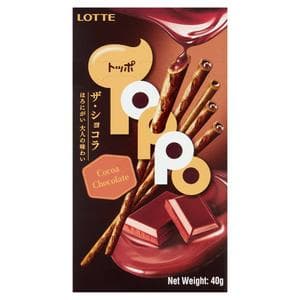 Lotte Toppo Double Flavour Cocoa Chocolate 40g