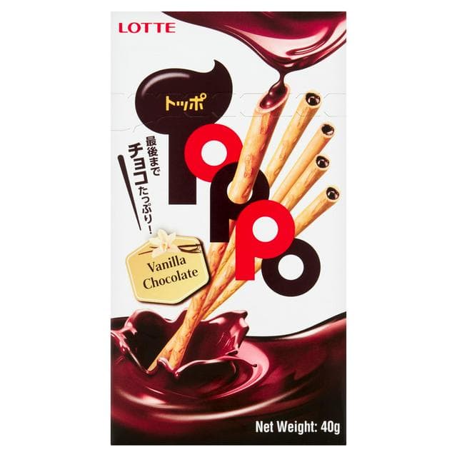 Lotte Toppo Double Flavour Vanilla Chocolate 40g - gallery image 1