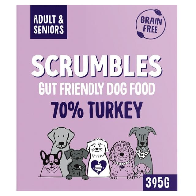 Scrumbles 70% Turkey Complete Wet Dog Food 395g - gallery image 1