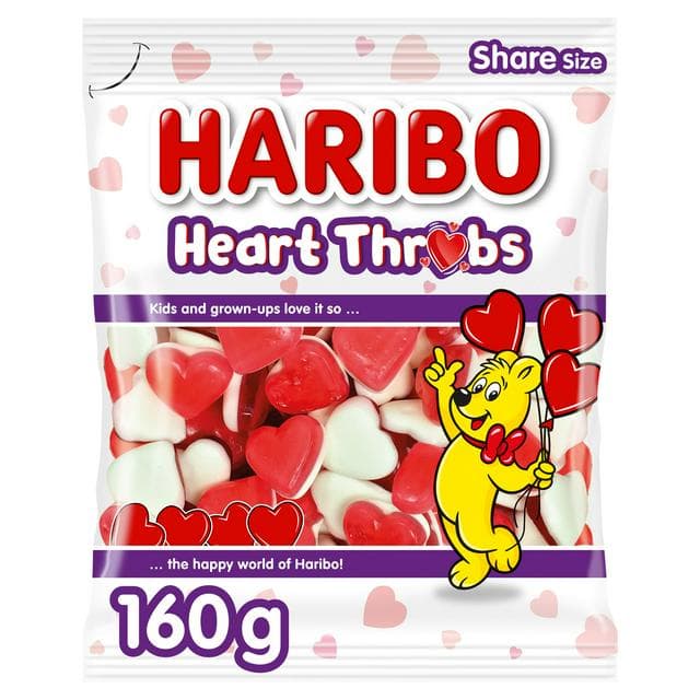 Haribo Heart Throbs Sweets Sharing Bag - gallery image 1