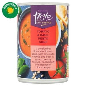 Sainsbury's Tomato & Basil Pesto Soup, Taste the Difference 380g
