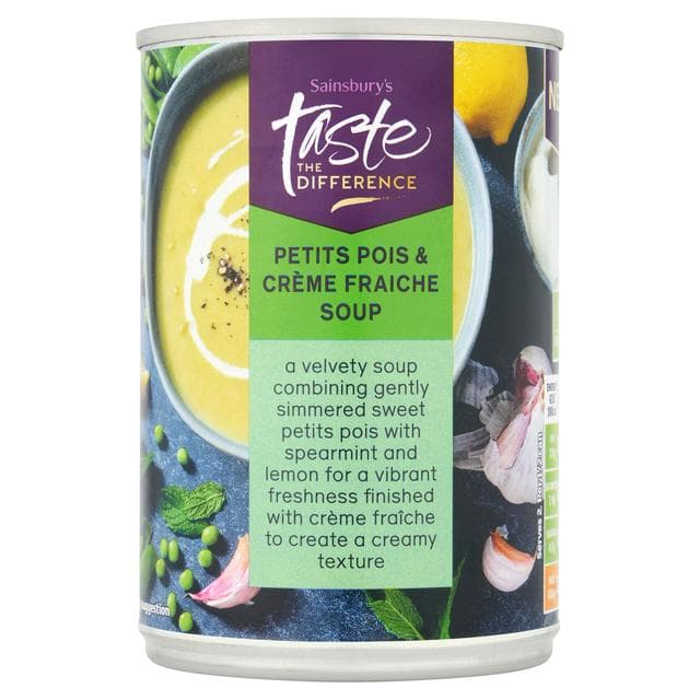 Sainsbury's Petits Pois & Creme Fraiche Soup, Taste the Difference 400g - gallery image 1