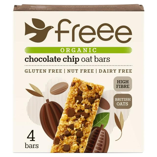 Freee Gluten Free Organic Chocolate Chip Oat Bars 4 x 35g - gallery image 1