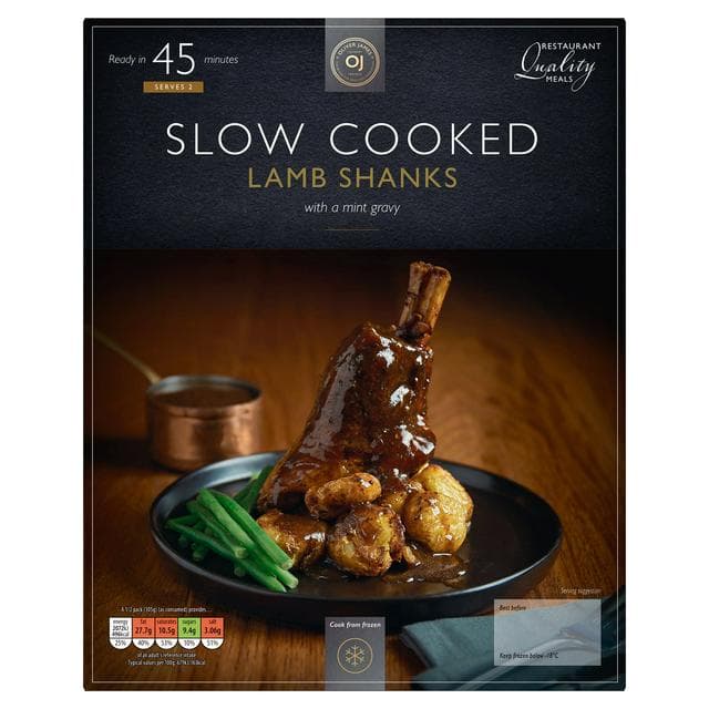 Oliver James Slow Cooked Lamb Shanks with a Mint Gravy 750g - gallery image 1