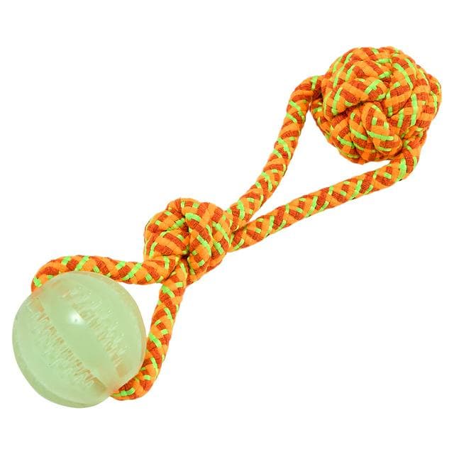 Petface Toyz Treat Ball on Rope - gallery image 1