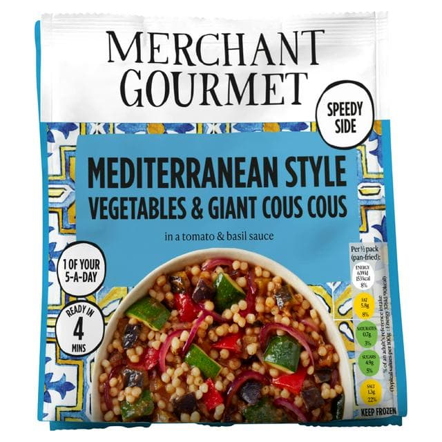 Merchant Gourmet Herby Mediterranean Style Vegetables & Giant Couscous 400g - gallery image 1