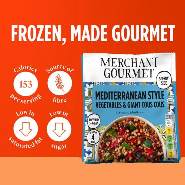Merchant Gourmet Herby Mediterranean Style Vegetables & Giant Couscous 400g - gallery image 3