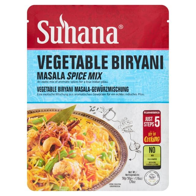Suhana Vegetable Biryani Masala Spice Mix 50g - gallery image 1