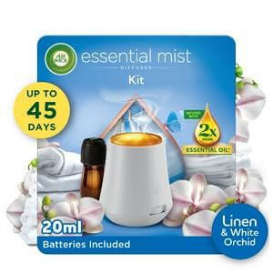 Air Wick Essential Mist Linen & Petals Kit Air Freshener 20ml