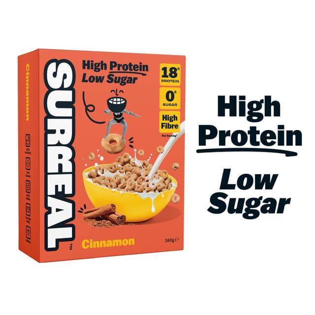 Surreal Cinnamon High Protein Zero Sugar Gluten Free Cereal 240g - gallery image 4