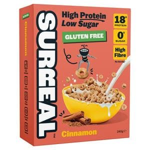Surreal Cinnamon High Protein Zero Sugar Gluten Free Cereal 240g