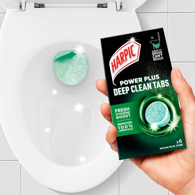 Harpic Power Plus Deep Clean Tabs Toilet Cleaner Mountain Pine - gallery image 2