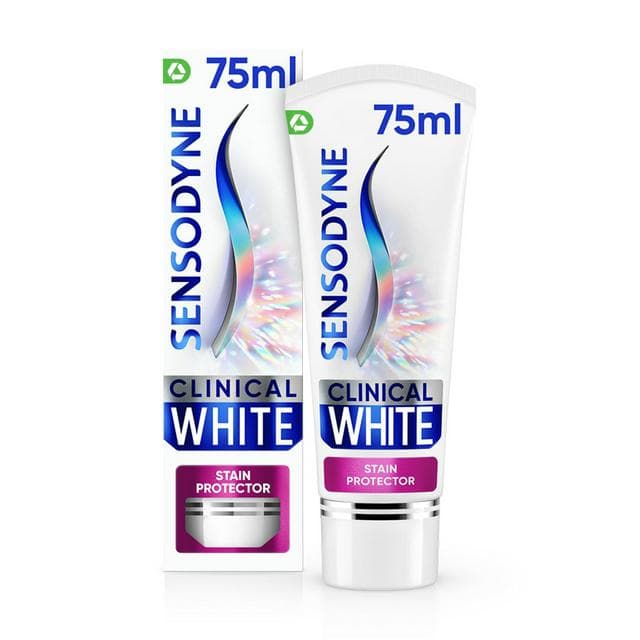Sensodyne Clinical White Whitening Toothpaste Stain Protector 75ml - gallery image 1