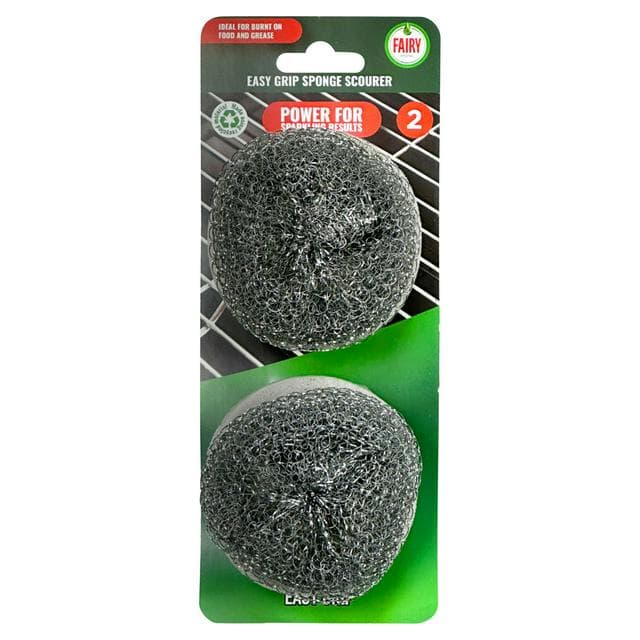 Fairy 2pk Easy Grip Scourer - gallery image 1