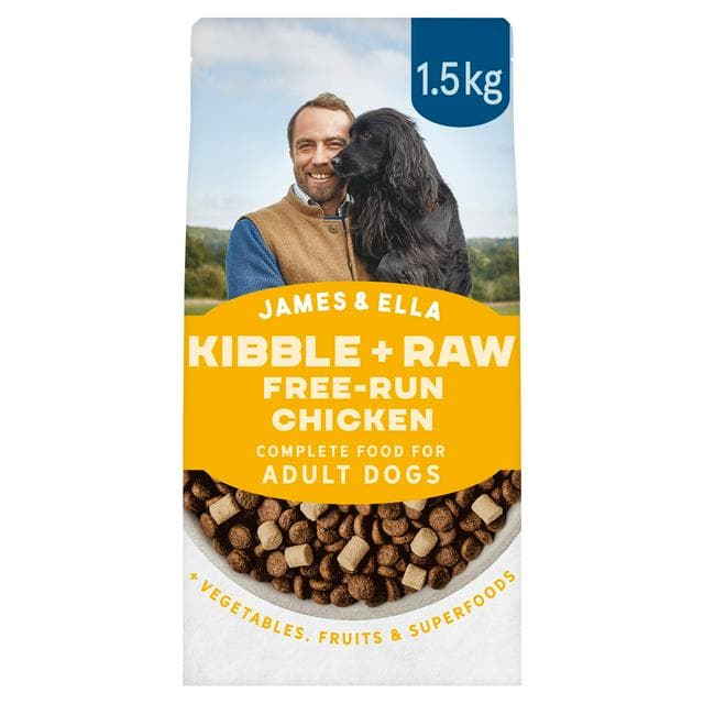 James & Ella Kibble + Raw Free Run Chicken Dog Food 1.5kg - gallery image 1