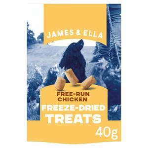 James & Ella Freeze Dried Free Run Chicken Dog Treats 40g
