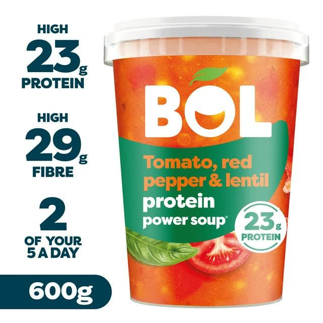 BOL 600g Tomato, Red Pepper & Lentil Protein Power Soup - gallery image 1