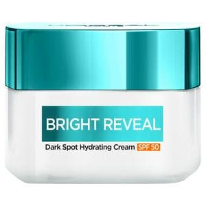 L'Oréal Paris Bright Reveal Dark Spot Hydrating Moisturiser Cream SPF 50 for Face Niacinamide 50ml