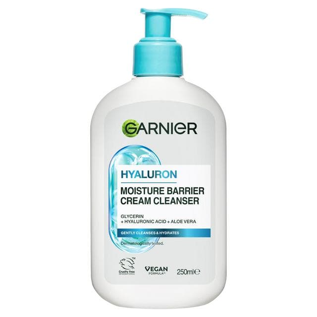 Garnier Skin Active Hyaluronic Aloe Soothing Cream Cleanser For Dehydrated Skin 250ml - gallery image 1