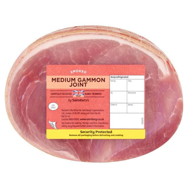 Sainsbury's Smoked Medium British Gammon Joint approx. 1.4kg - gallery image 1