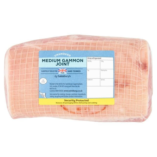 Sainsbury's Unsmoked Medium British Gammon Joint approx. 1.4kg - gallery image 1