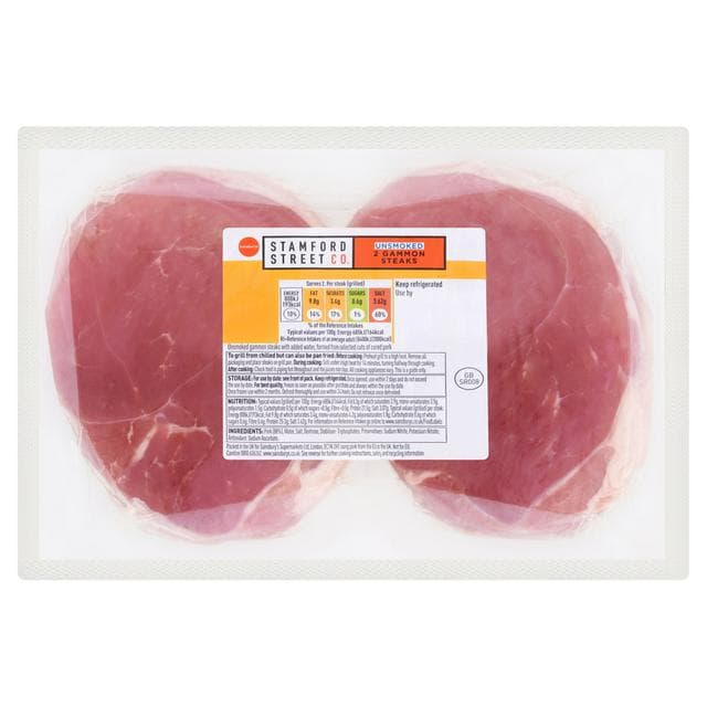 Stamford Street Co. Unsmoked Gammon Steaks x2 300g - gallery image 1