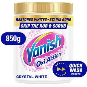 Vanish Gold Oxi Action Laundry Stain Remover Powder For Whites 850g