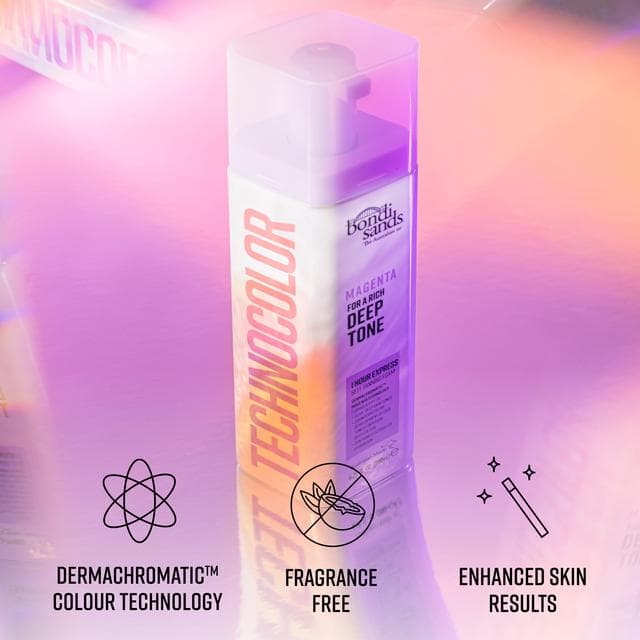 Bondi Sands Technocolor 1 Hour Express Self Tanning Foam Magenta 200ml - gallery image 5