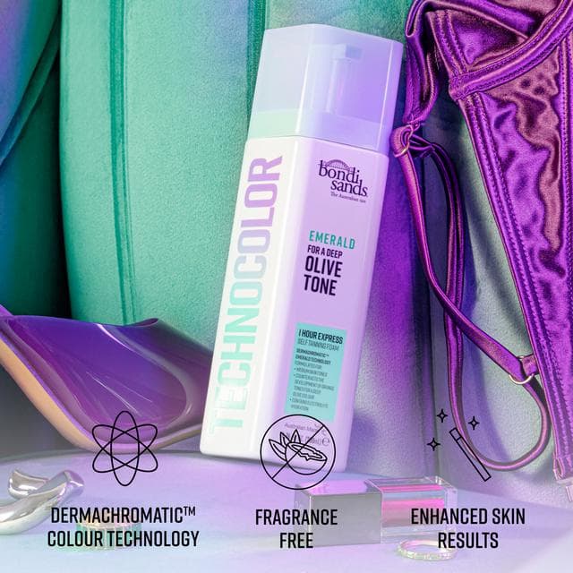 Bondi Sands Technocolor 1 Hour Express Self Tanning Foam Emerald 200ml - gallery image 5