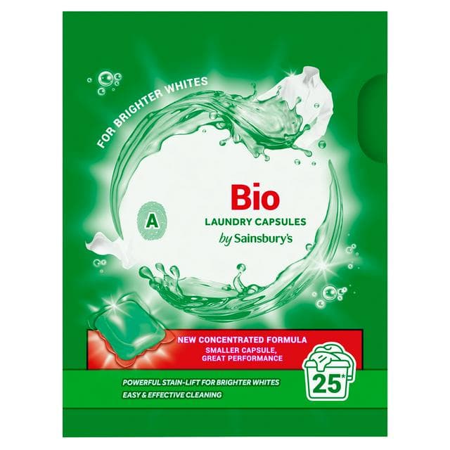 Sainsbury's Bio Laundry Capsules 25 Washes - gallery image 1