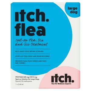 Itch Flea Large Dog Flea & Tick Spot On Treatment 1 Pipette (20-40kg)