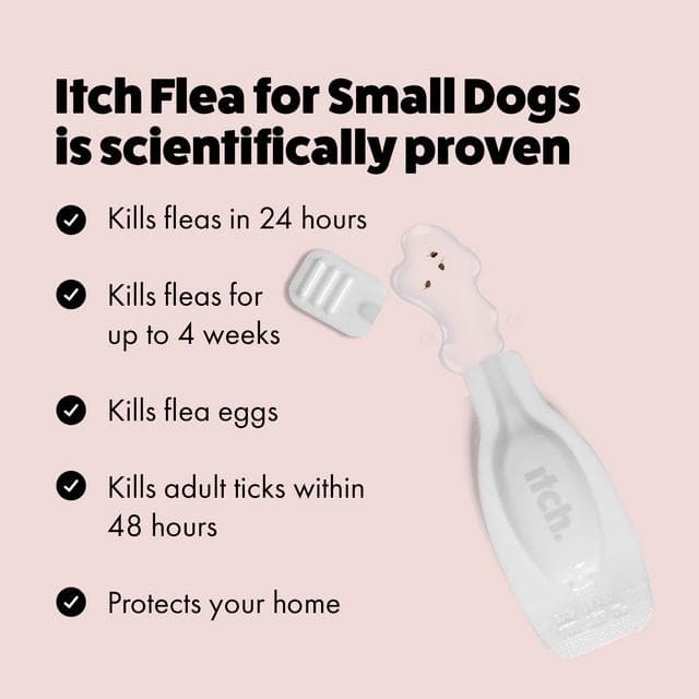 Itch Flea Small Dog Flea & Tick Spot On Treatment 1 Pipette (2-10kg) - gallery image 4