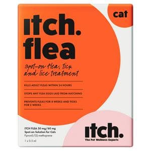 Itch Flea Cats Flea & Tick Spot On Treatment 1 Pipette (1kg+)