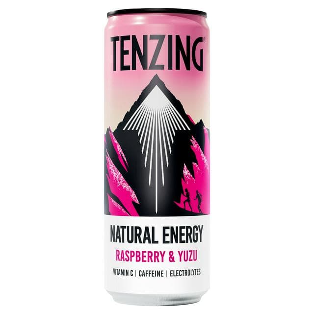 Tenzing Natural Energy Raspberry & Yuzu 330ml - gallery image 1
