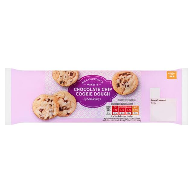 Sainsbury's Milk Chocolate Chip Cookie Dough 300g - gallery image 1