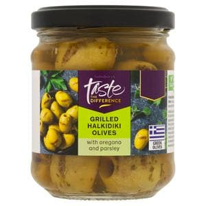 Sainsbury's Grilled Halkidiki Olives, Taste the Difference 190g