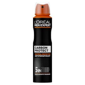 L'Oréal Men Expert 250ml Deodorant Spray Carbon Protect Anti-Perspirant 5in1 Mens