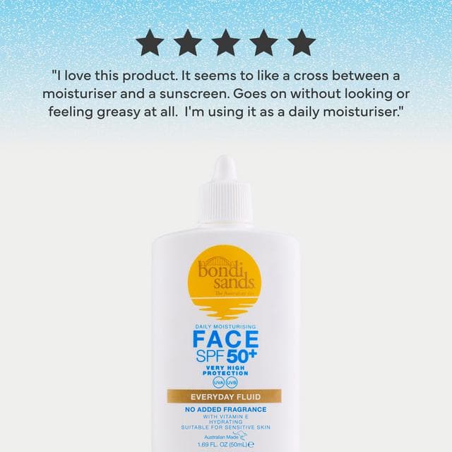 Bondi Sands Daily Moisturising Face SPF 50+ Sunscreen Fluid 50ml - gallery image 5