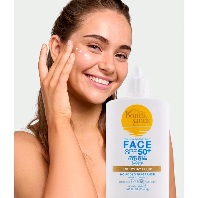 Bondi Sands Daily Moisturising Face SPF 50+ Sunscreen Fluid 50ml - gallery image 6