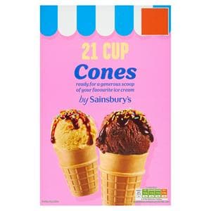 Sainsbury's Cup Cones x21