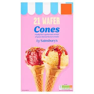 Sainsbury's Wafer Cones x21