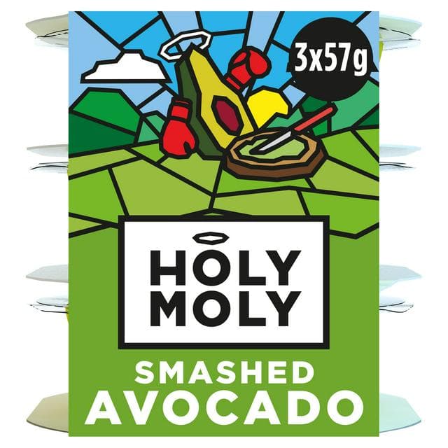 Holy Moly Minis Smashed Avocado 3x57g - gallery image 1
