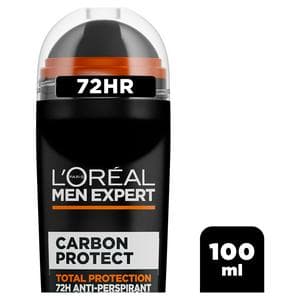 L'Oréal Men Expert 100ml Deodorant Carbon Protect Roll On 48H Anti-Perspirant