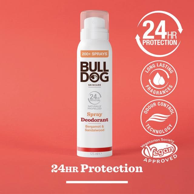 Bulldog Skincare Bergamot & Sandalwood Spray Deodorant 125ml - gallery image 2