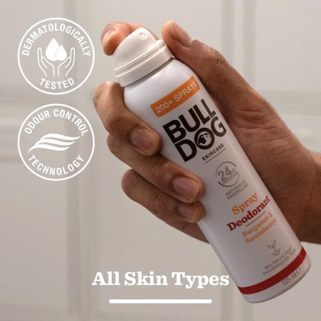 Bulldog Skincare Bergamot & Sandalwood Spray Deodorant 125ml - gallery image 5